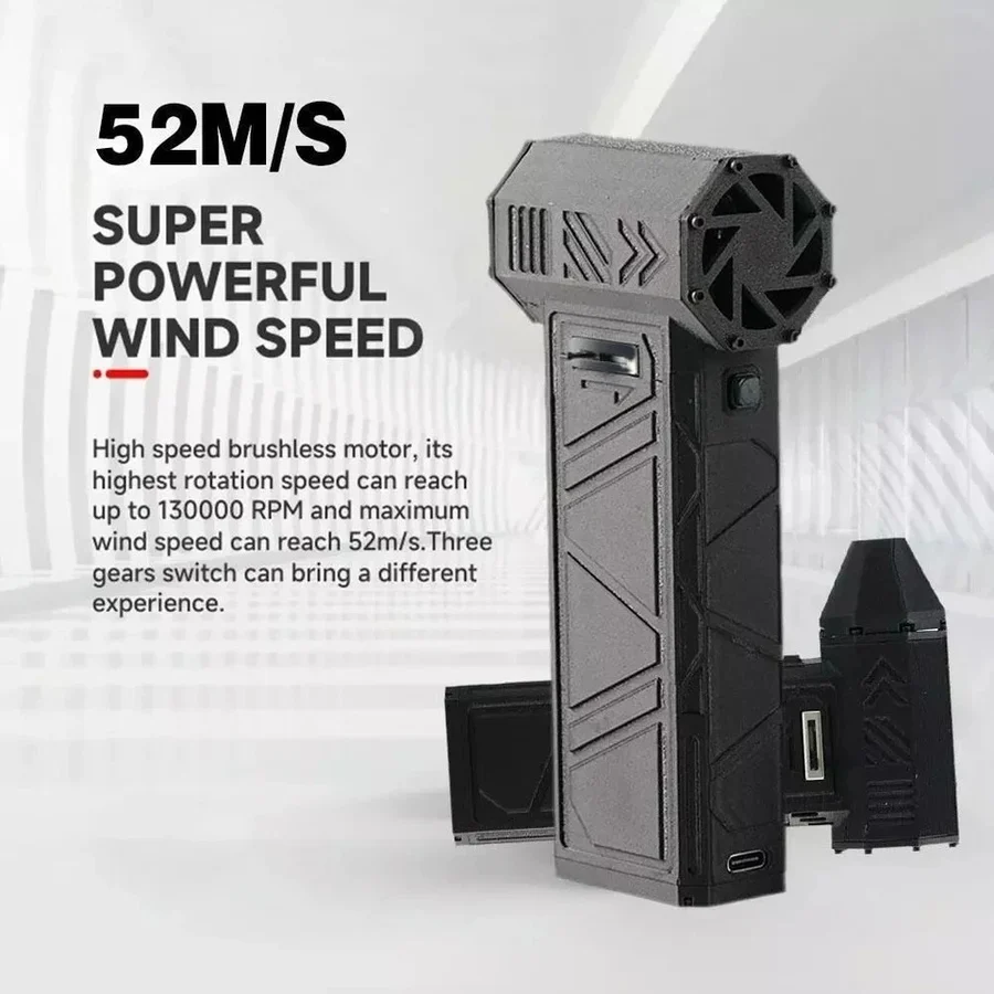 130000RPM Turbo Jet Air Blower – Rechargeable High-Speed Cordless Duster for Car, PC & Home Cleaning