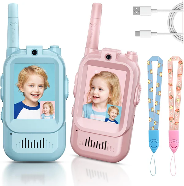Video   Walkie   Talkie   Set   Rechargeable   for   Kids